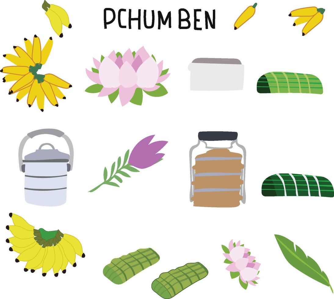 Pchum ben day festival vector