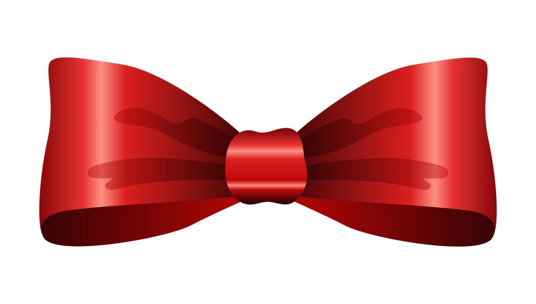 Red bow limited edition flat illustration of a Christmas decoration symbolizing joy and love this intricate design features vivid colors and a luxurious feel perfect for holiday season vector