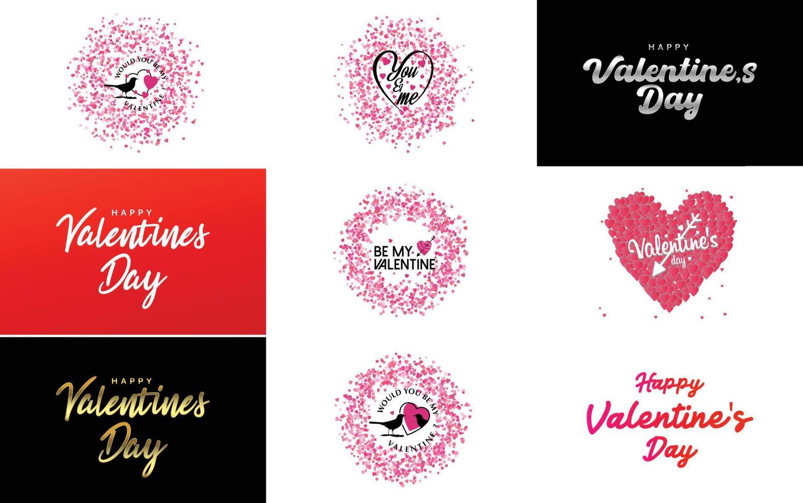 Be My Valentine Valentine s holiday lettering for greeting card vector