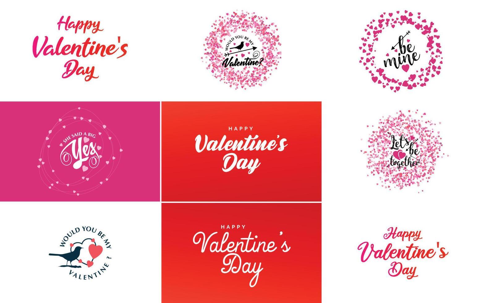 Be My Valentine lettering with a heart design suitable for use in Valentine s Day cards and invitations vector