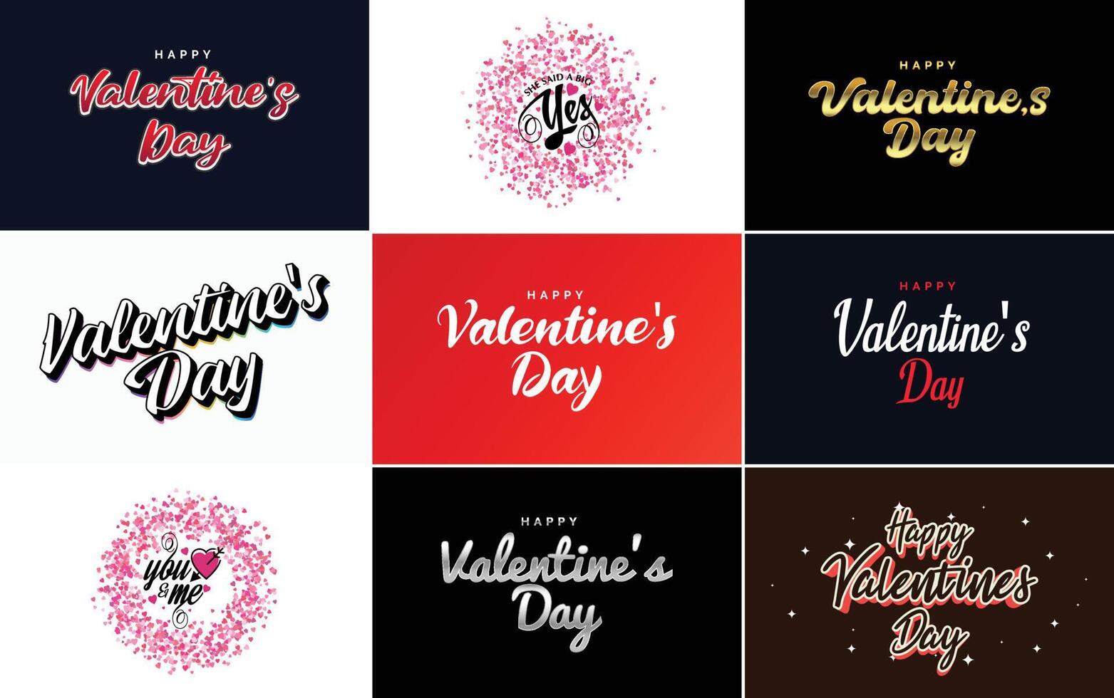 Be My Valentine lettering with a heart design suitable for use in Valentine s Day cards and invitations vector