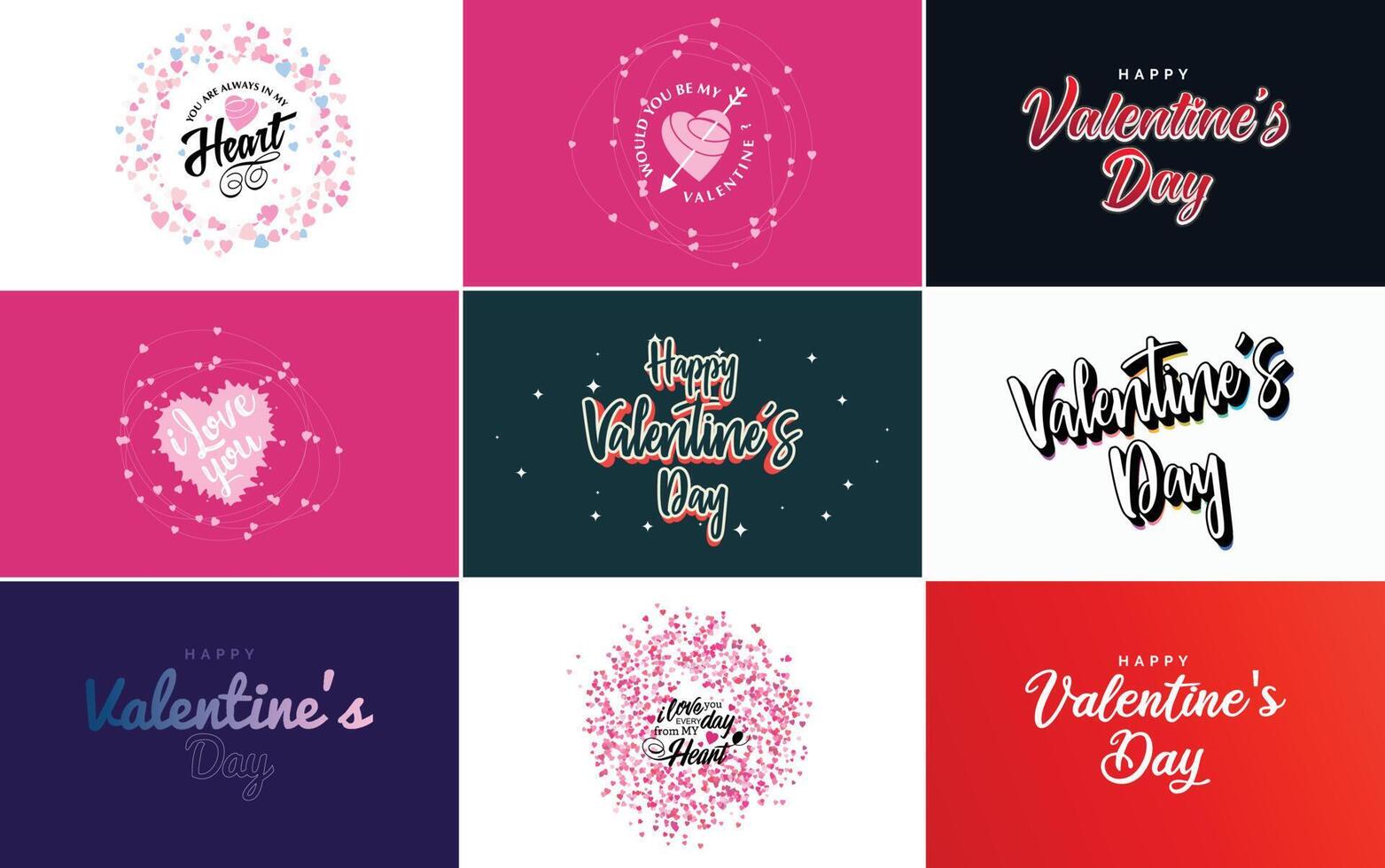 Be My Valentine Valentine s holiday lettering for greeting card vector