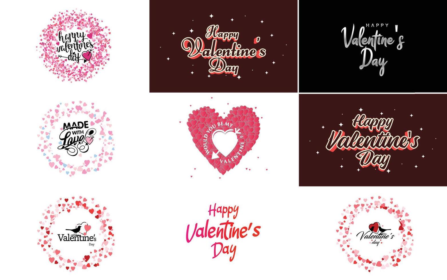 I Love You hand drawn lettering and calligraphy with a heart design suitable for use as a Valentine s Day greeting vector