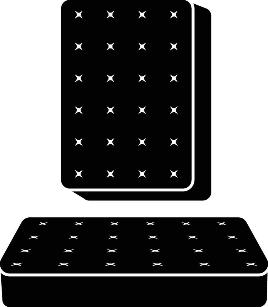 Bed Mattress Foam. Bedding Icon vector