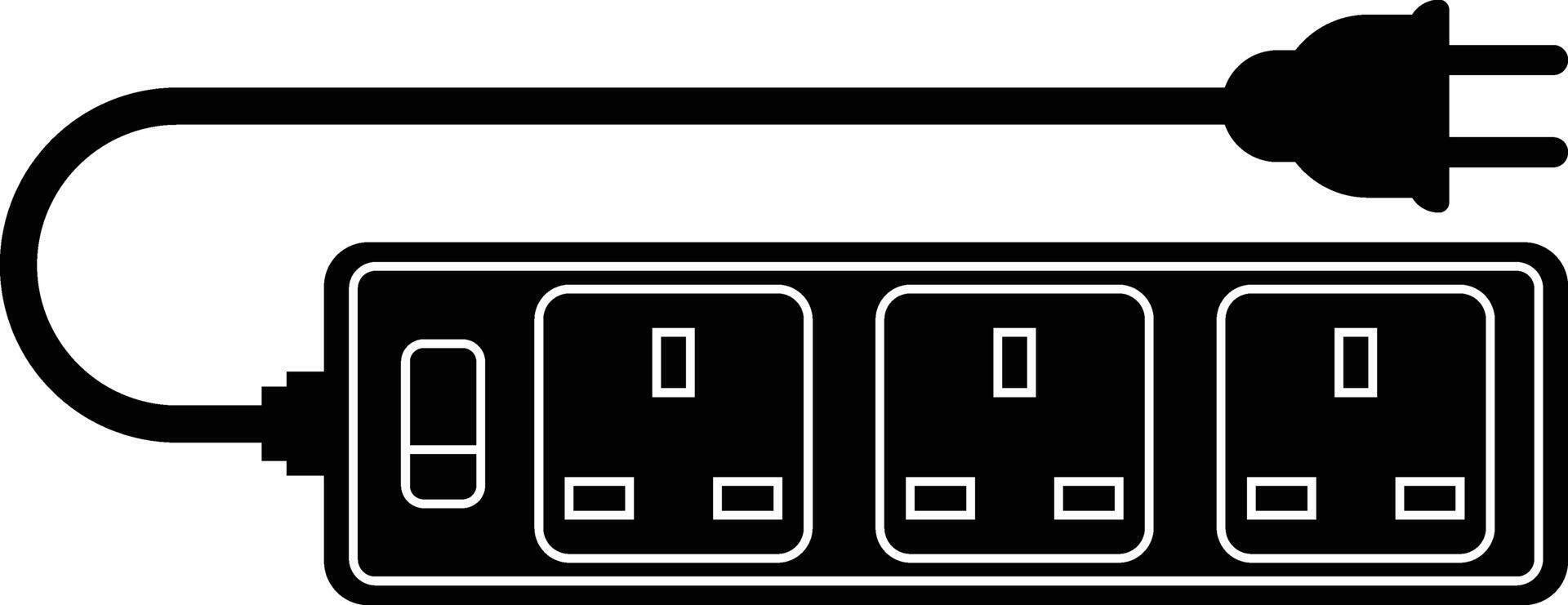 Electric, Power Extension. Simple icon vector