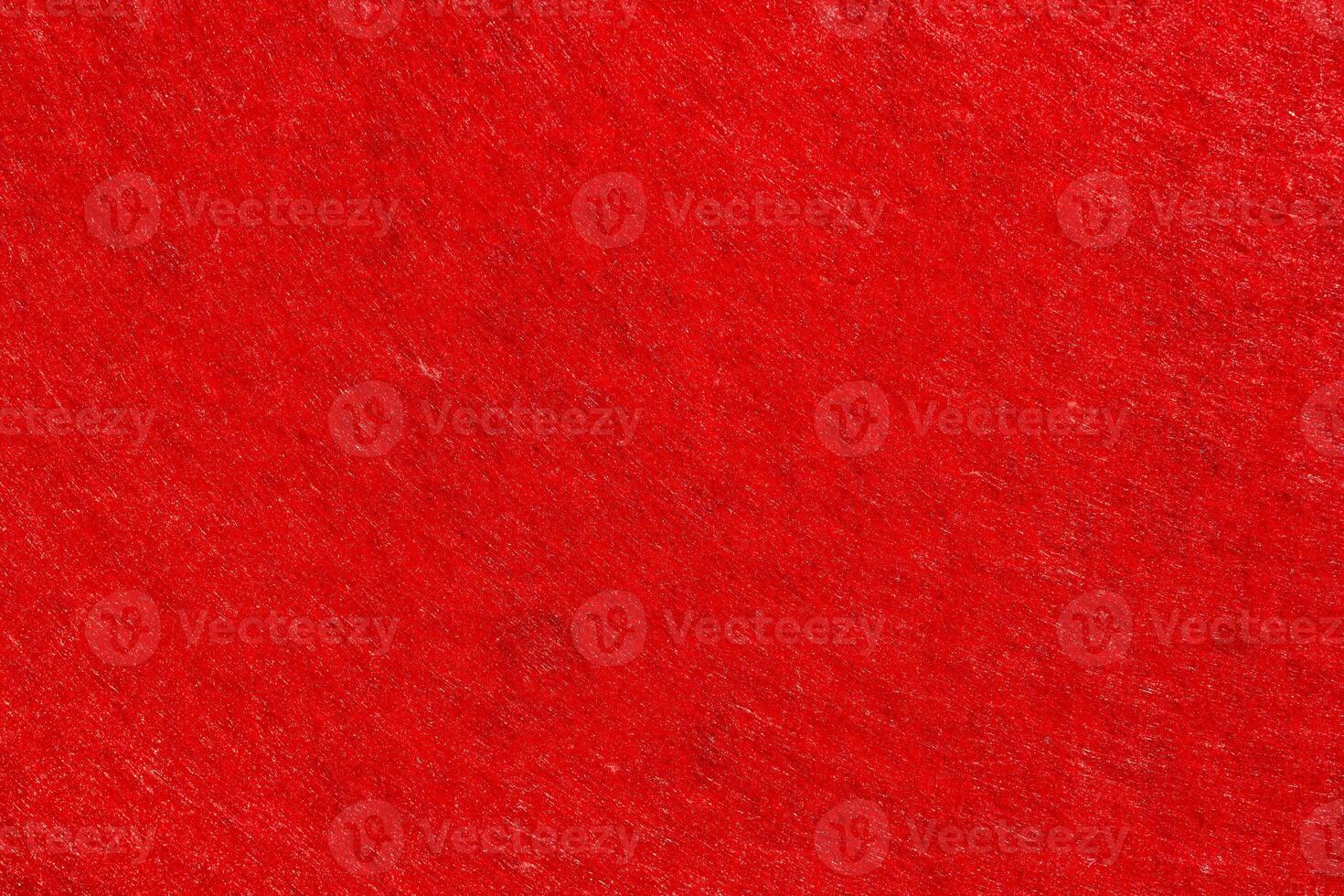 Red felt texture with copy space, fabric background photo