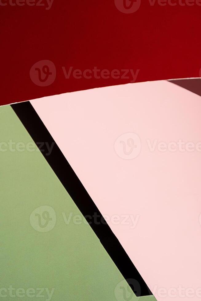 Abstract art showcasing geometric shapes. Modern design and minimalism. photo