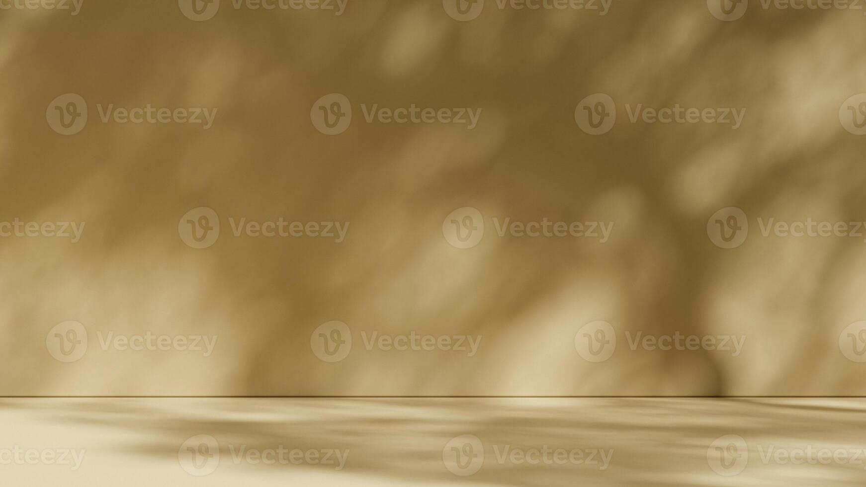 Simple background with branch shadows on the wall. Mock up for branding products, presentation and health care. photo