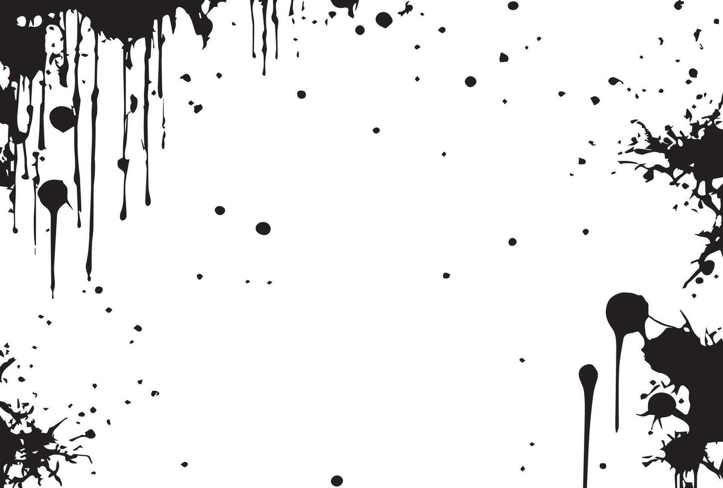 Grunge Distressed Paint Dots Splash Background texture. vector