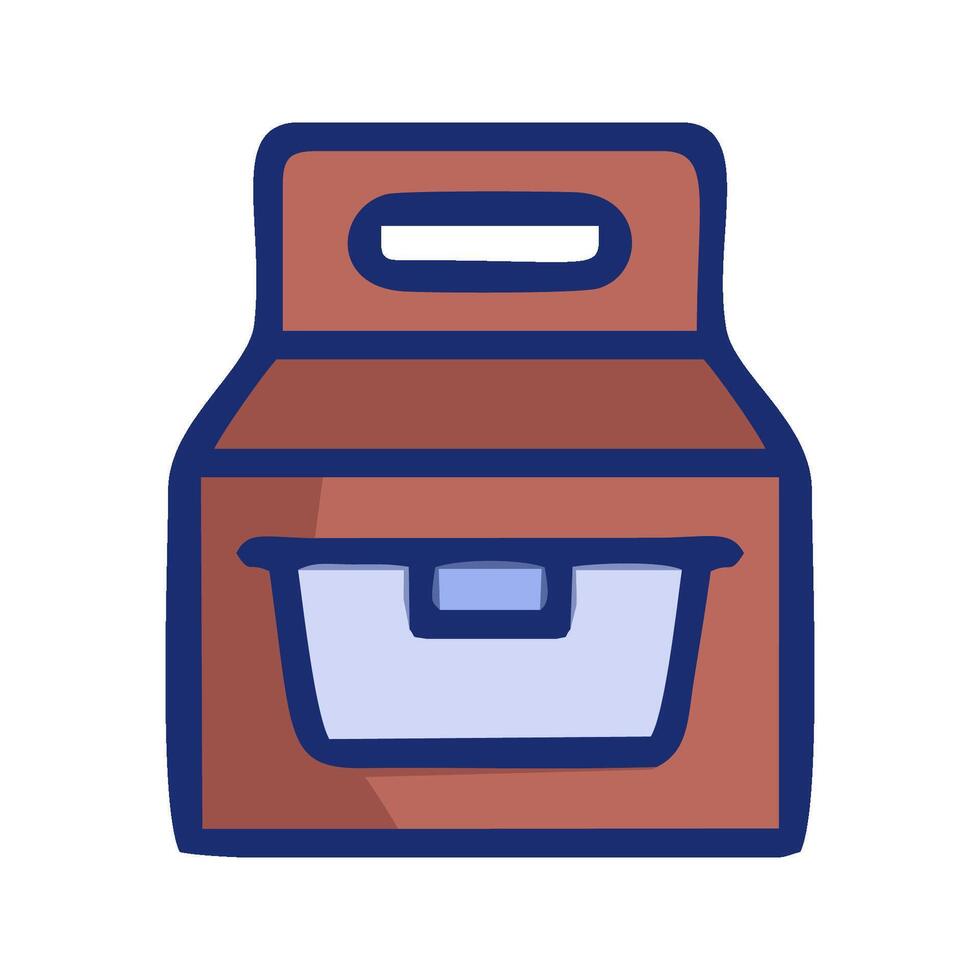 a box with a drawer inside it on a white background vector