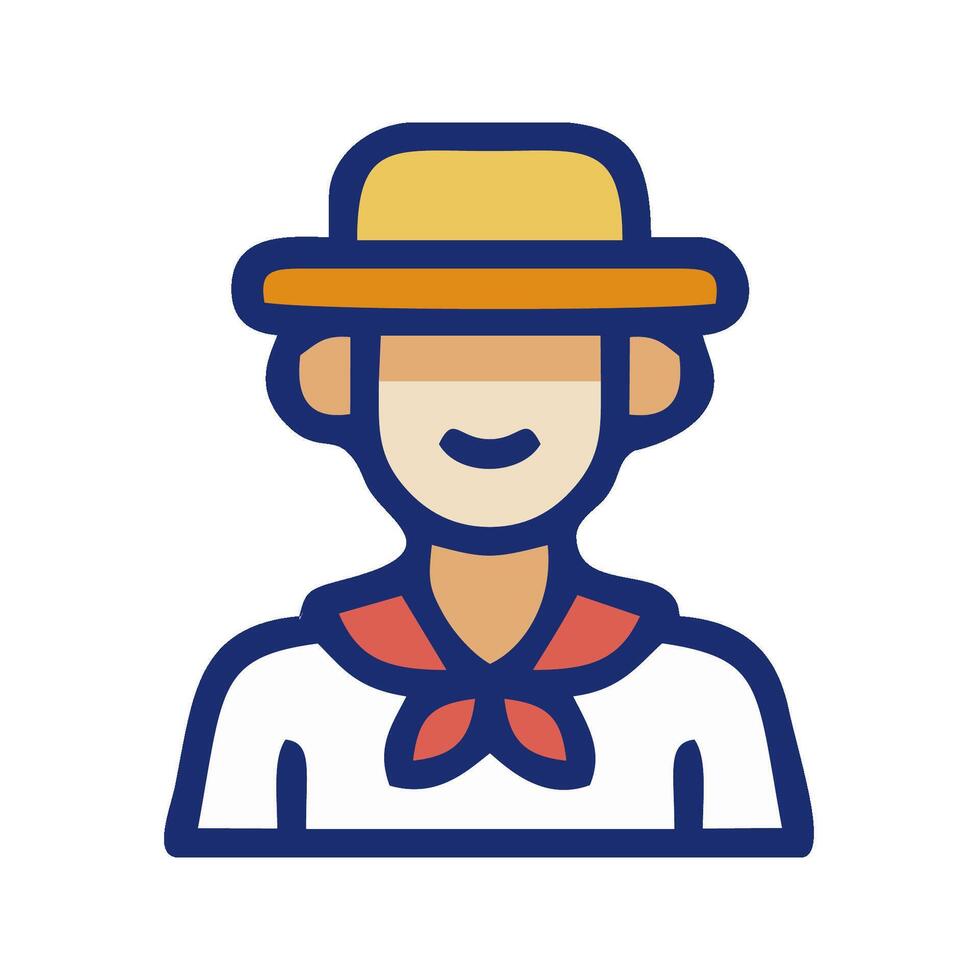 a man in a hat and tie with a bow tie vector