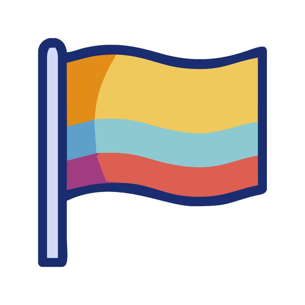 colombia flag icon illustration vector