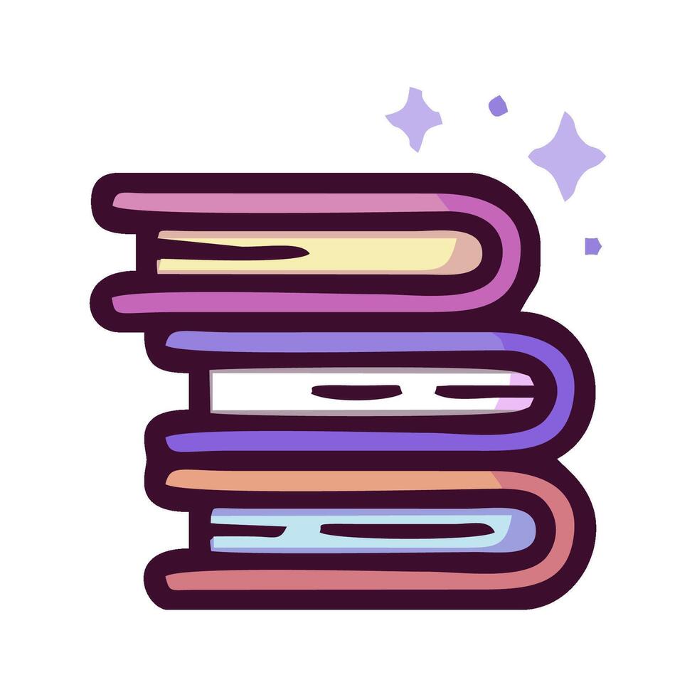 stack of books icon illustration vector