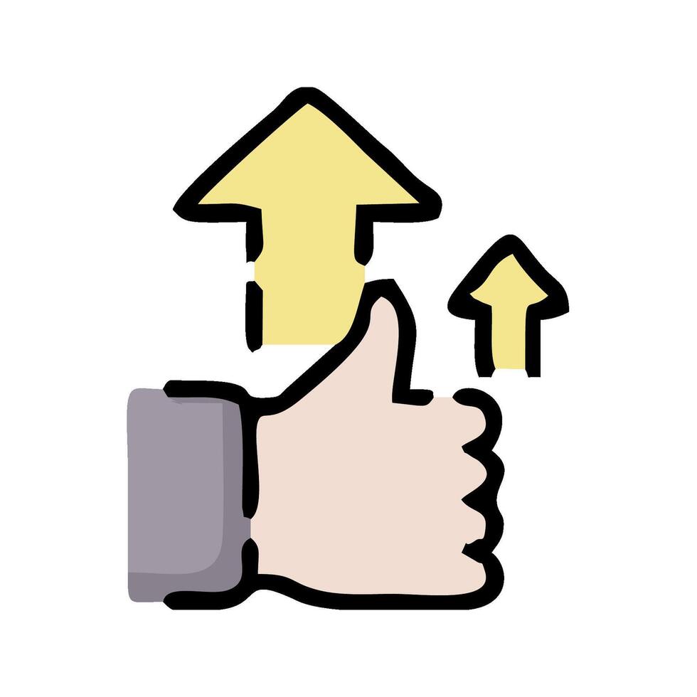 thumbs up icon illustration design vector