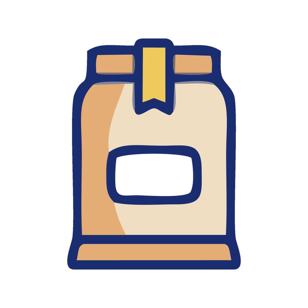 a bag of coffee beans on a white background vector
