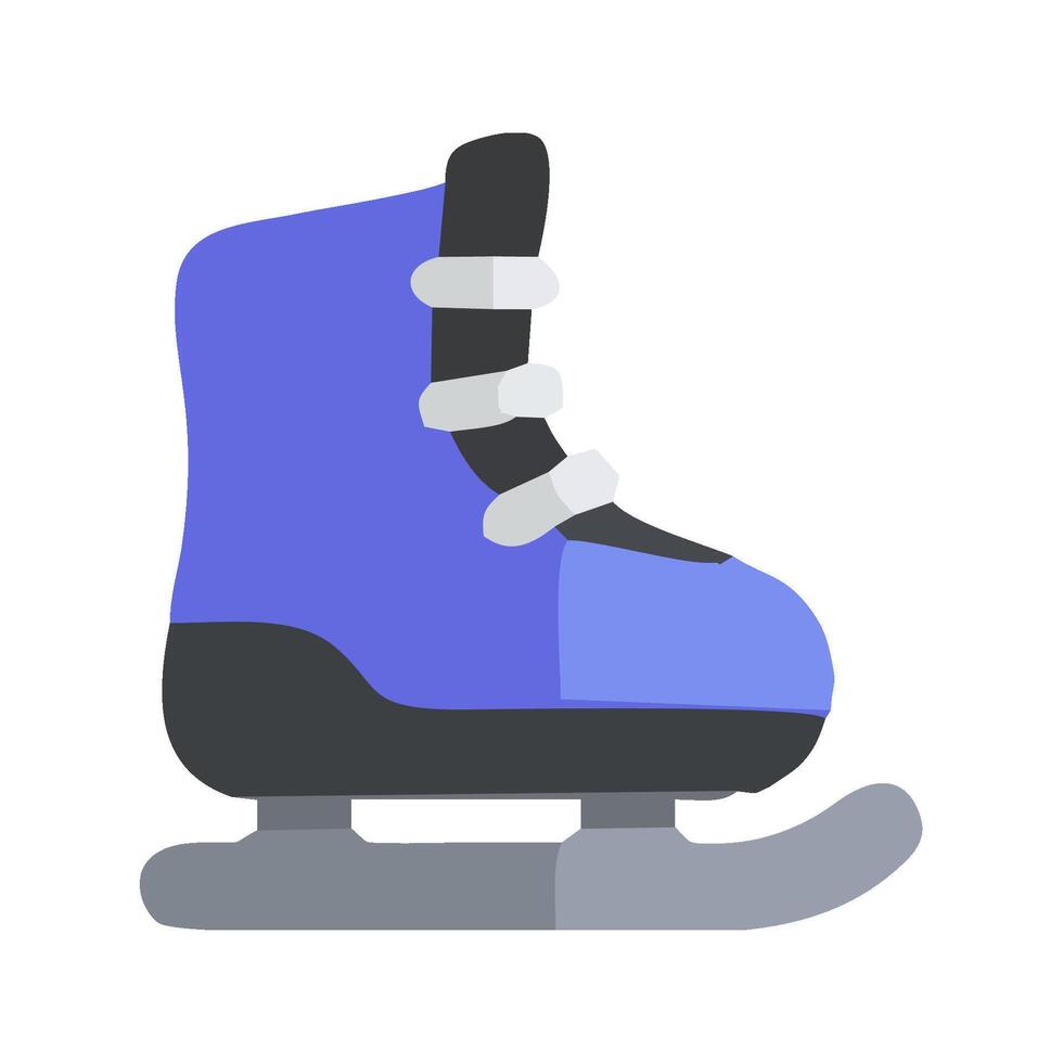 ice skates flat icon isolated on white background vector