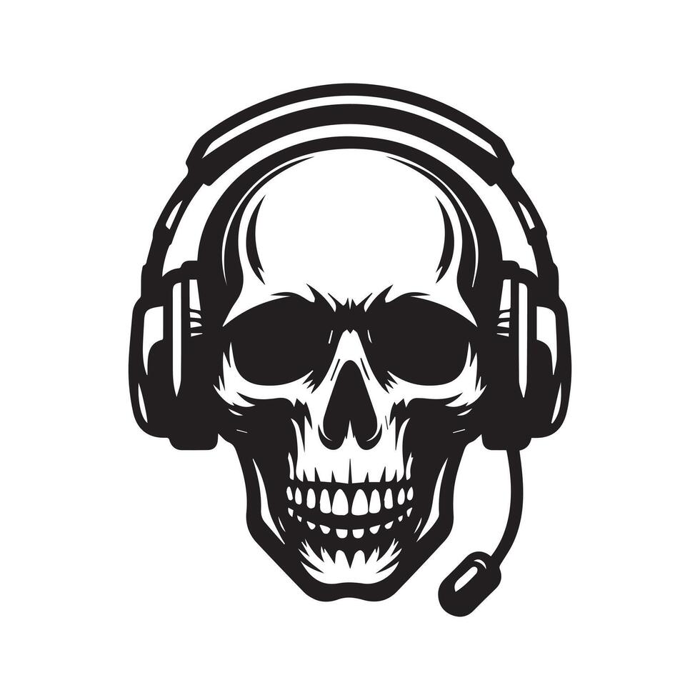 Skull crafted in a vintage style vector