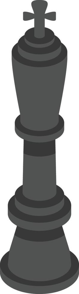 Black King Chess Illustration vector