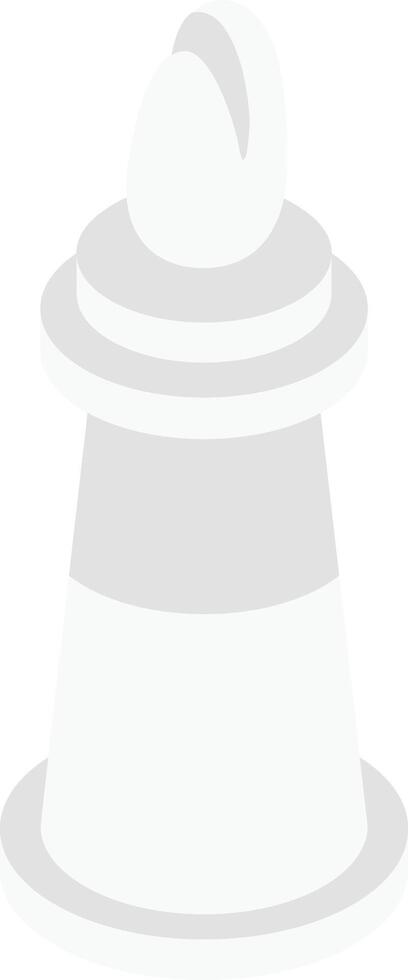 White Bishop Chess Illustration vector