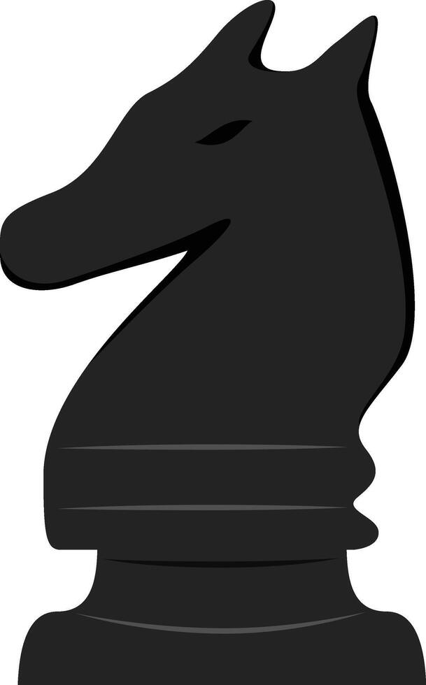 Black Horse Chess Illustration vector