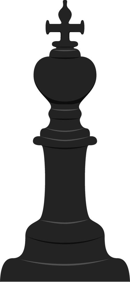 Black King Chess Illustration vector