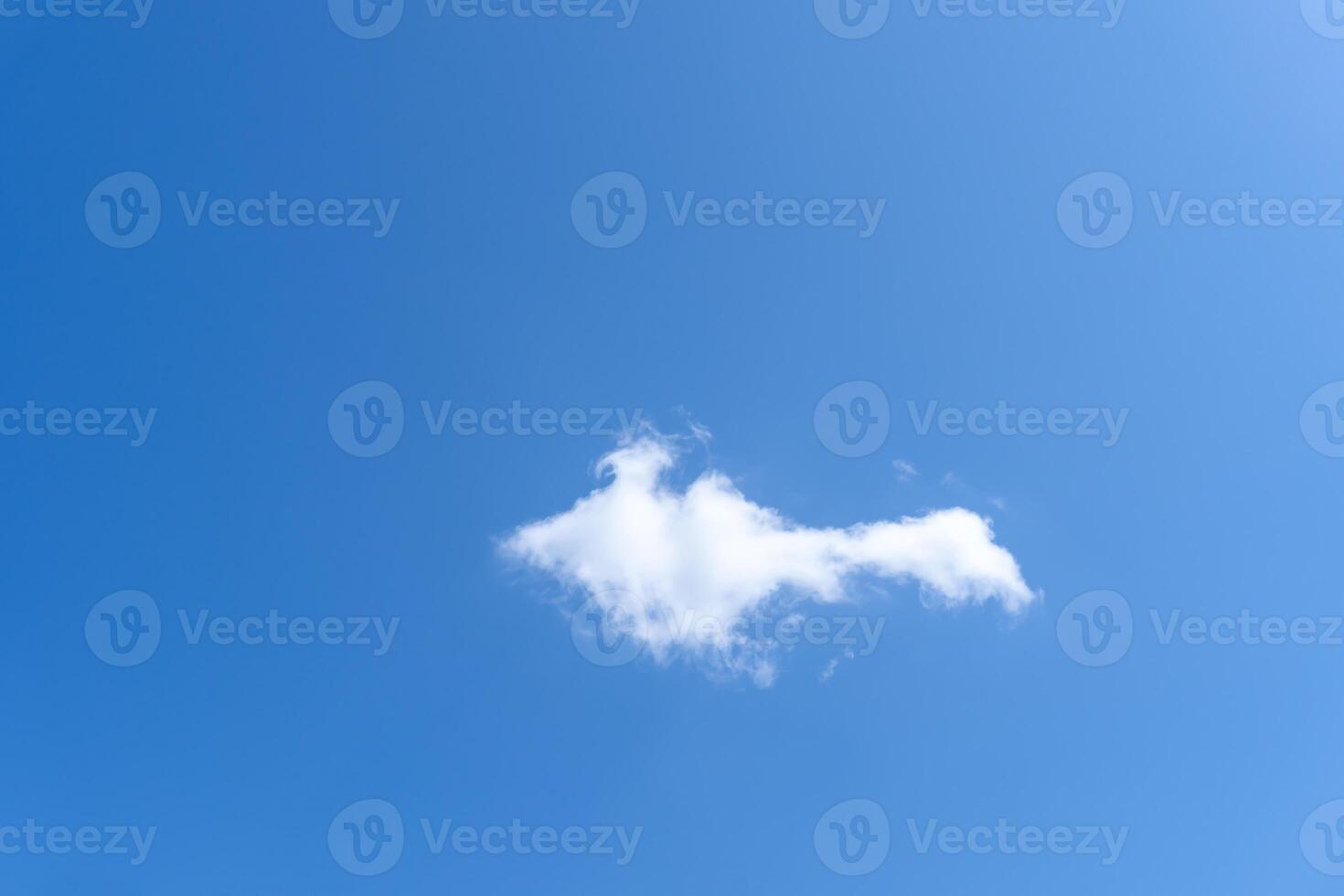 Low angle view of beautiful blue sky with strange shape of clouds in the morning or evening used as natural background texture in decorative art work photo