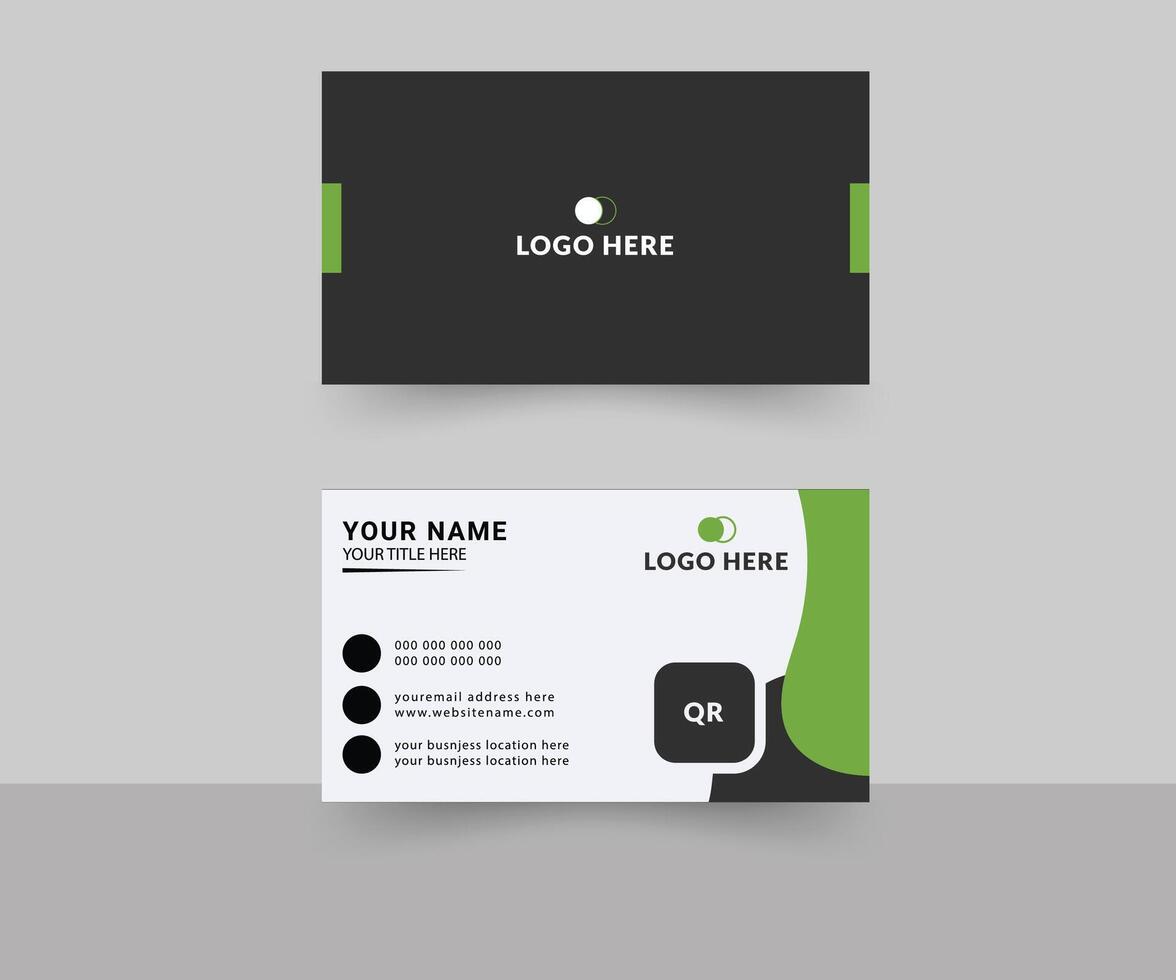 Gematric Shape corporate business card Layout template vector