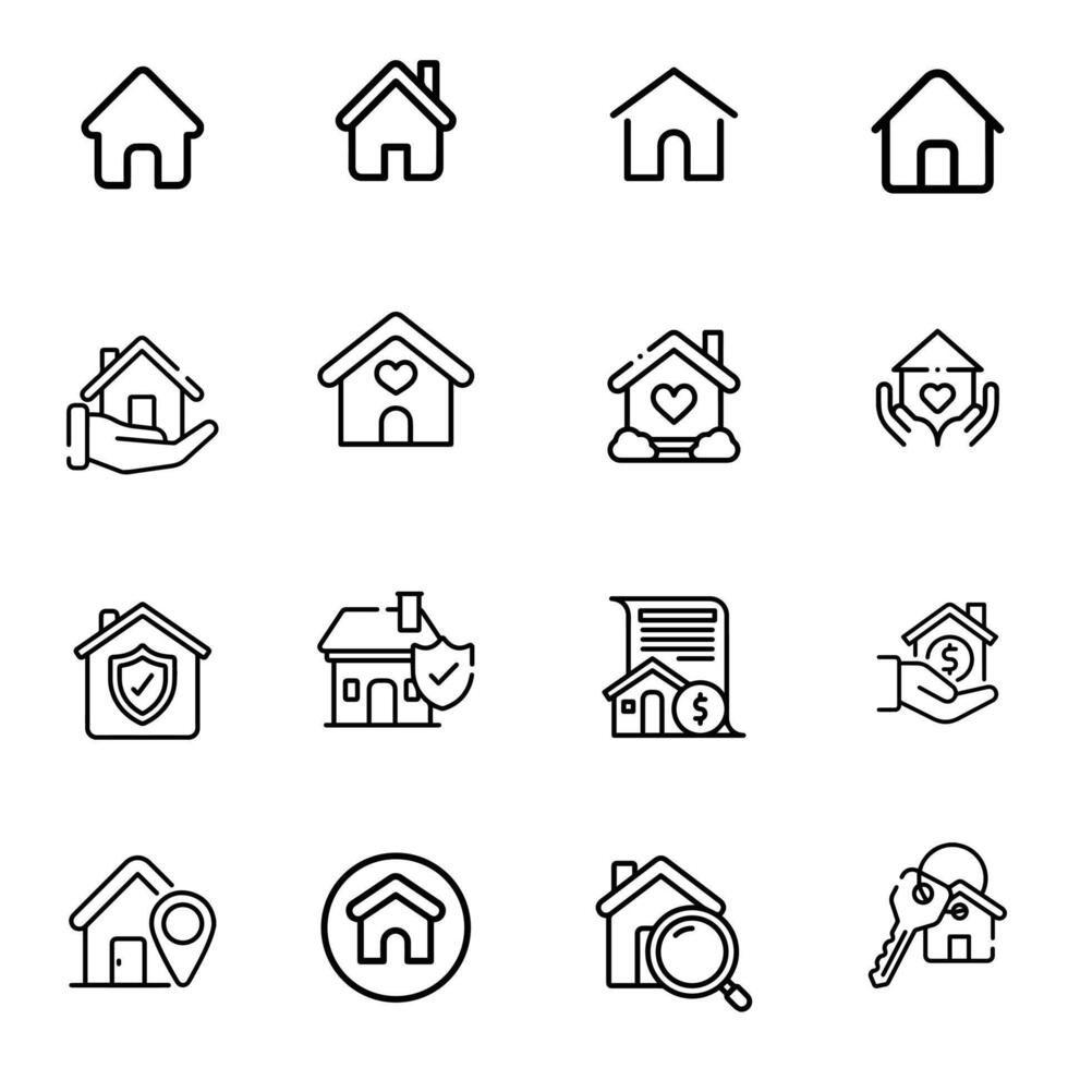 Home icon pack vector