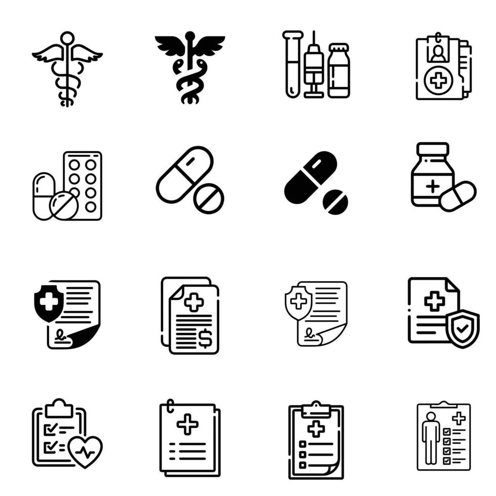 Medical and medicine icon vector