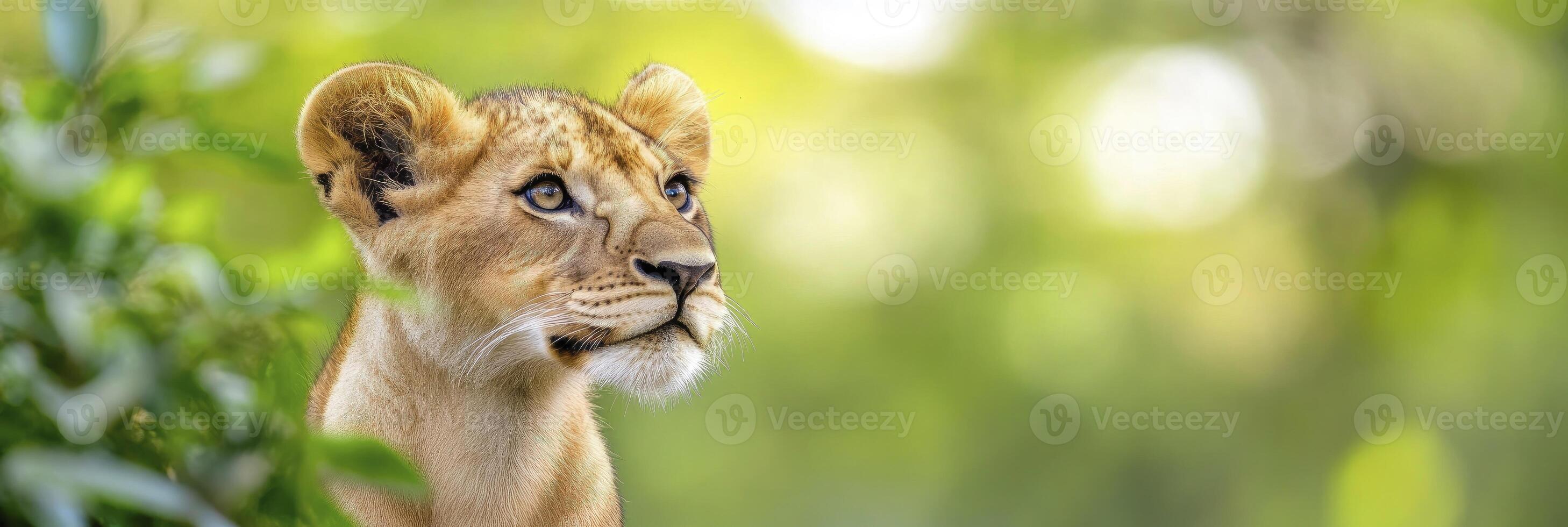 Savannas, plains, grasslands, dense bush, and open forests are the usual habitats of African lions. photo