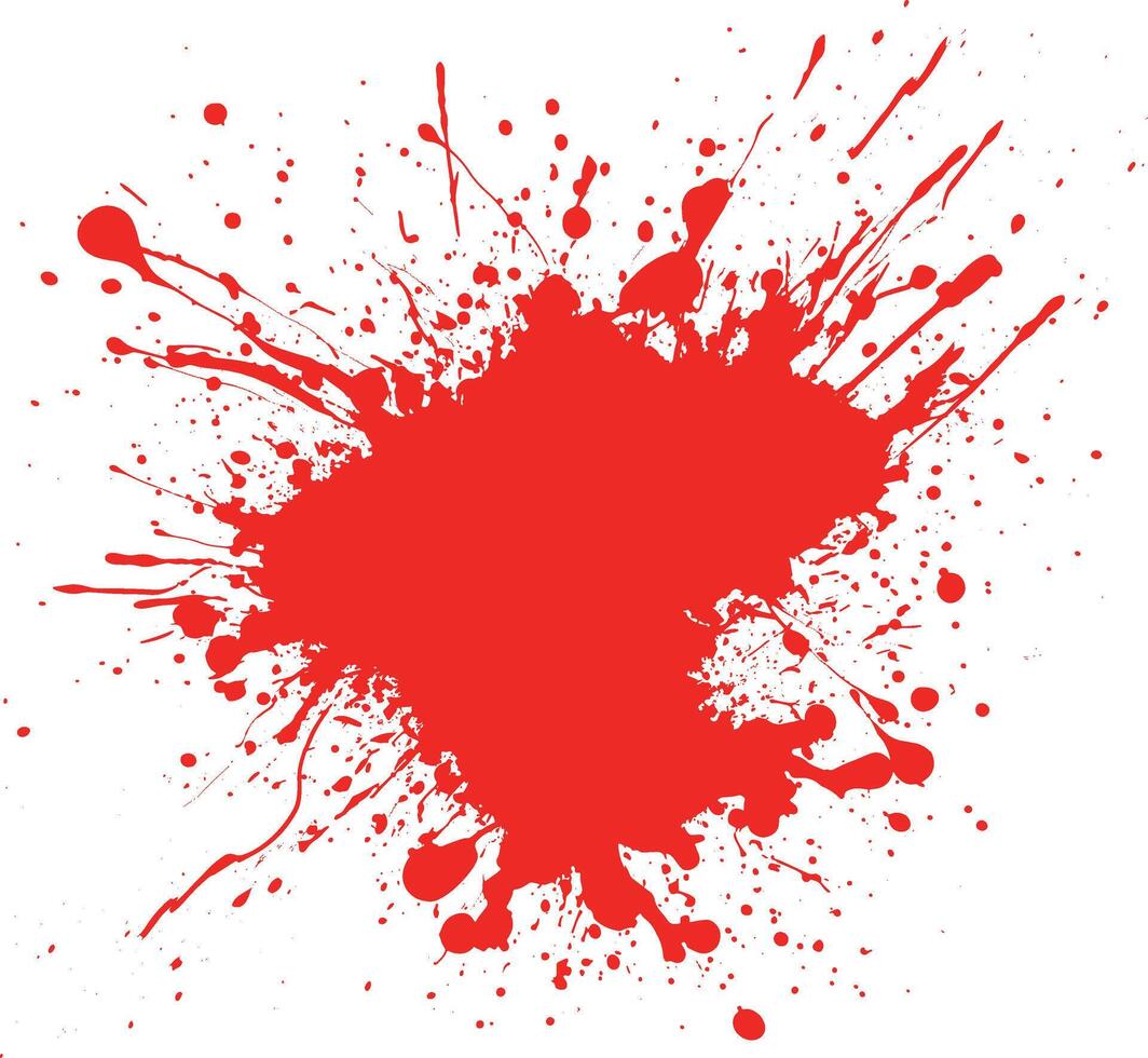 Realistic Blood Dripping on White Background vector