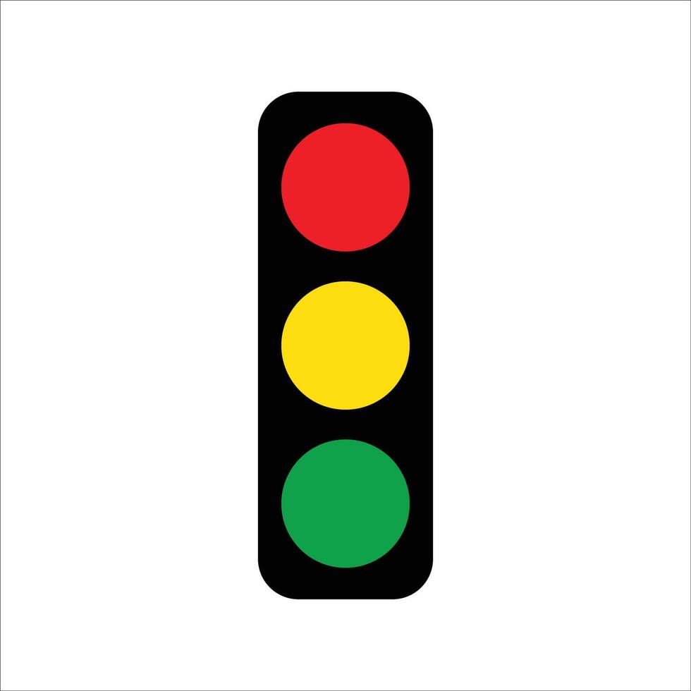 Traffic light icon illustration vector