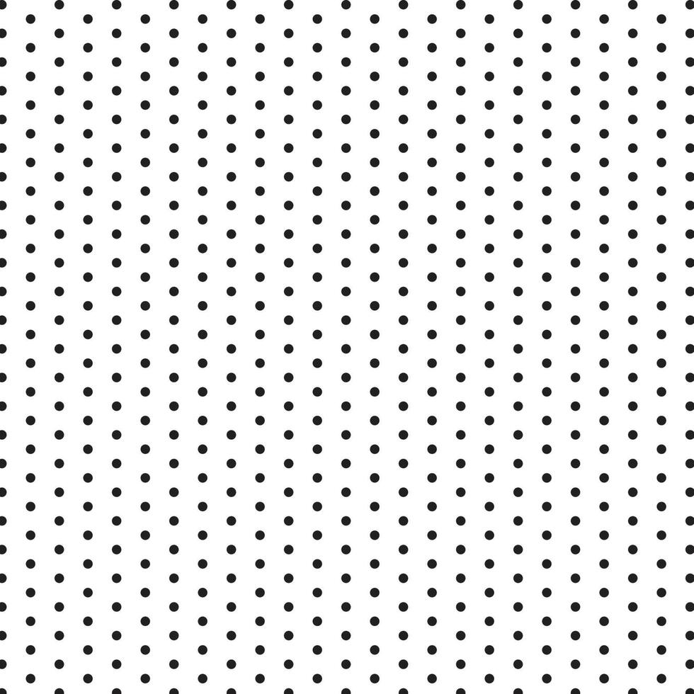 A black and white polka dot pattern vector