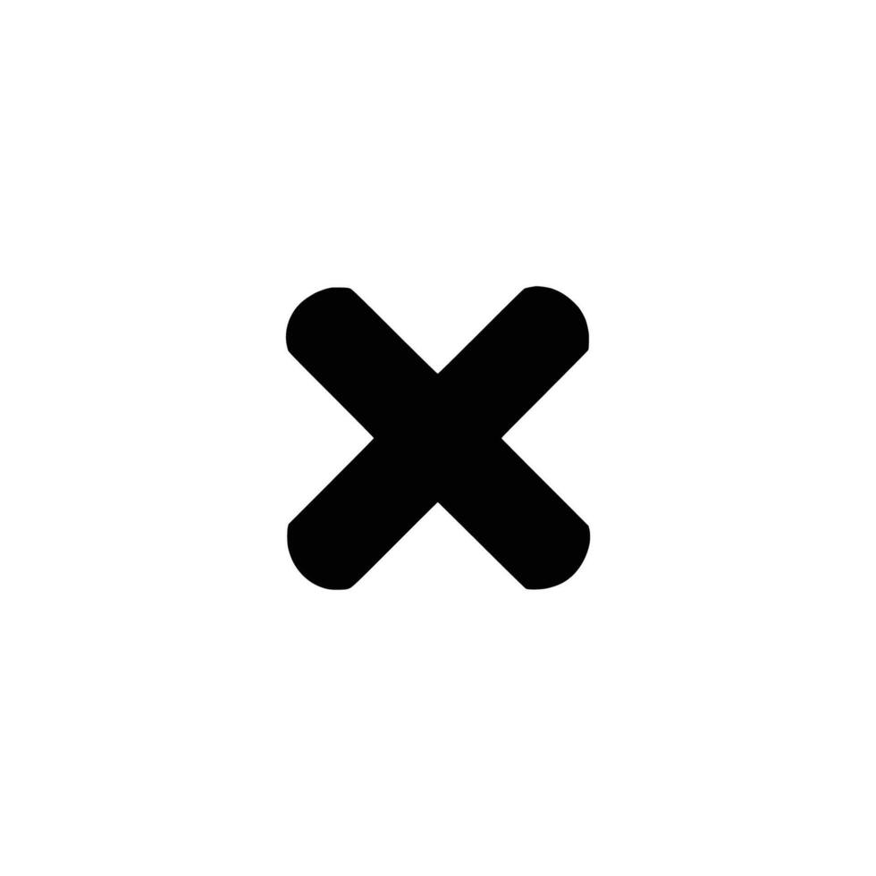 X icon illustration vector