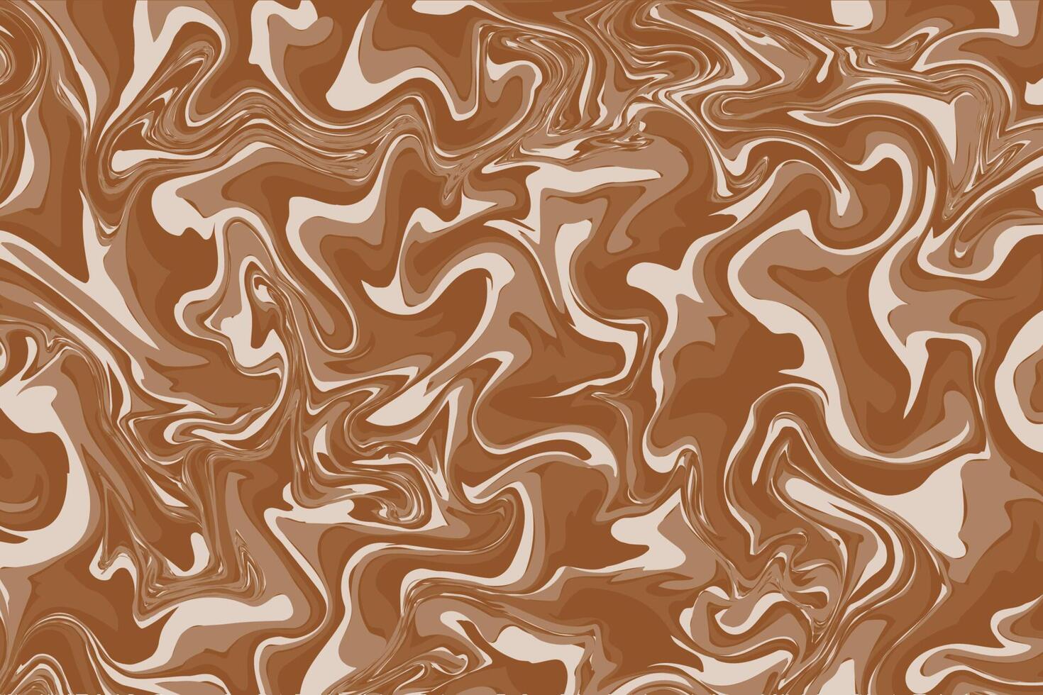 A brown and white marble background with swirls vector