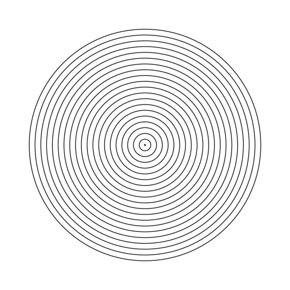 A circle with lines in it vector