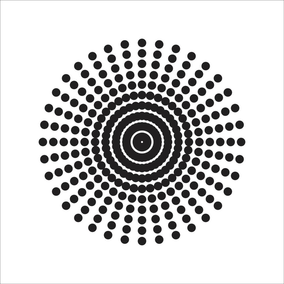 A black and white dot pattern on a white background vector