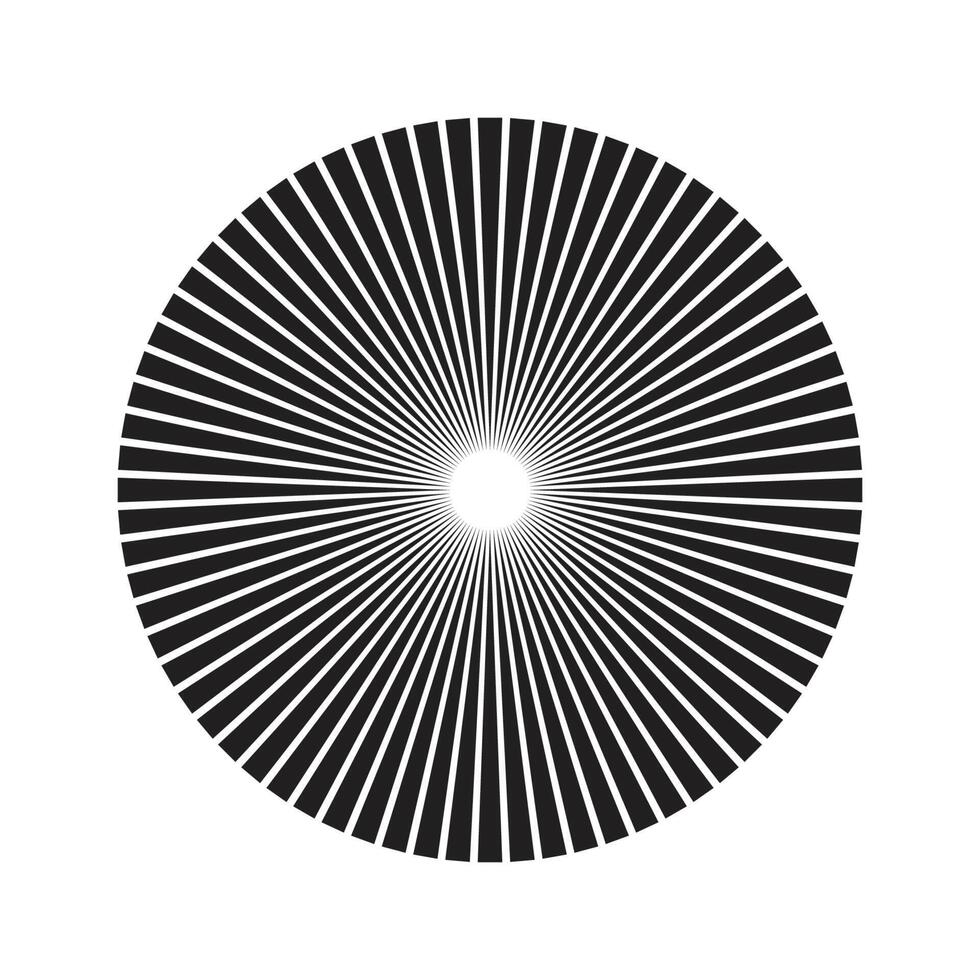 A black and white image of a circular design vector