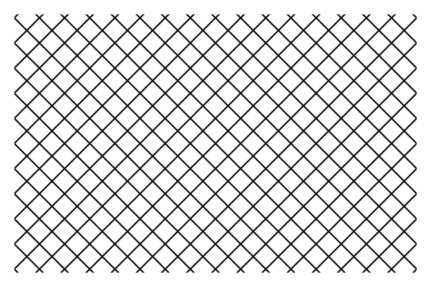 A black and white pattern of a diamond grid vector