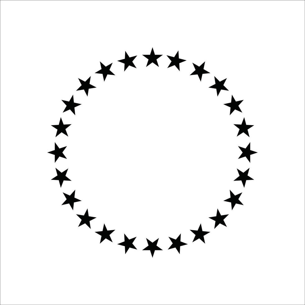Star circle icon vector