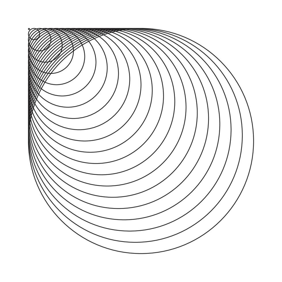 un circulo con un espiral en eso vector