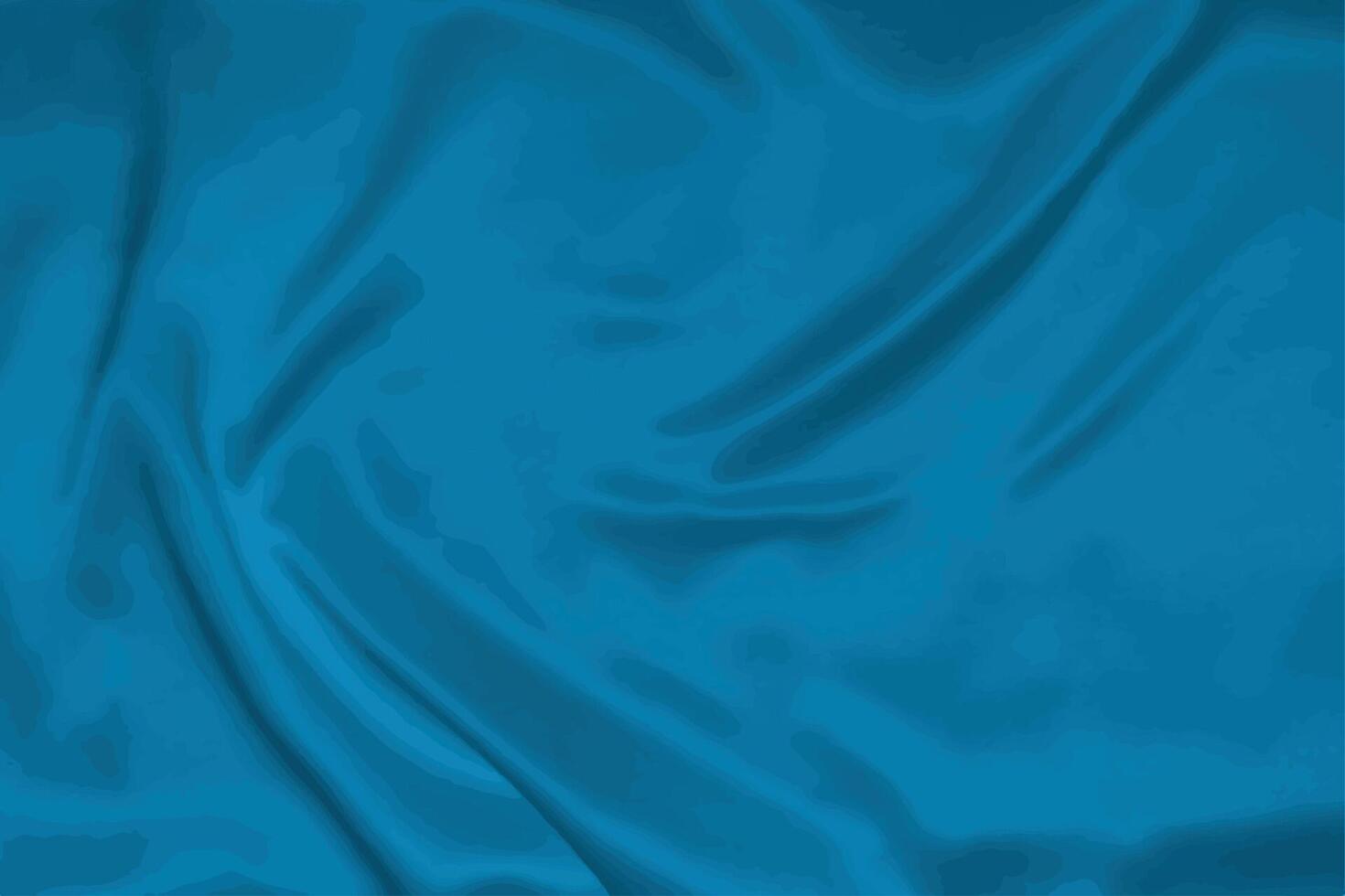 A blue satin fabric background vector