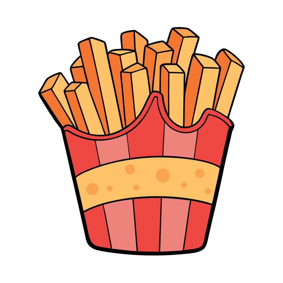 French fries with cheese and bacon isolated on transparent background. file. cut out vector
