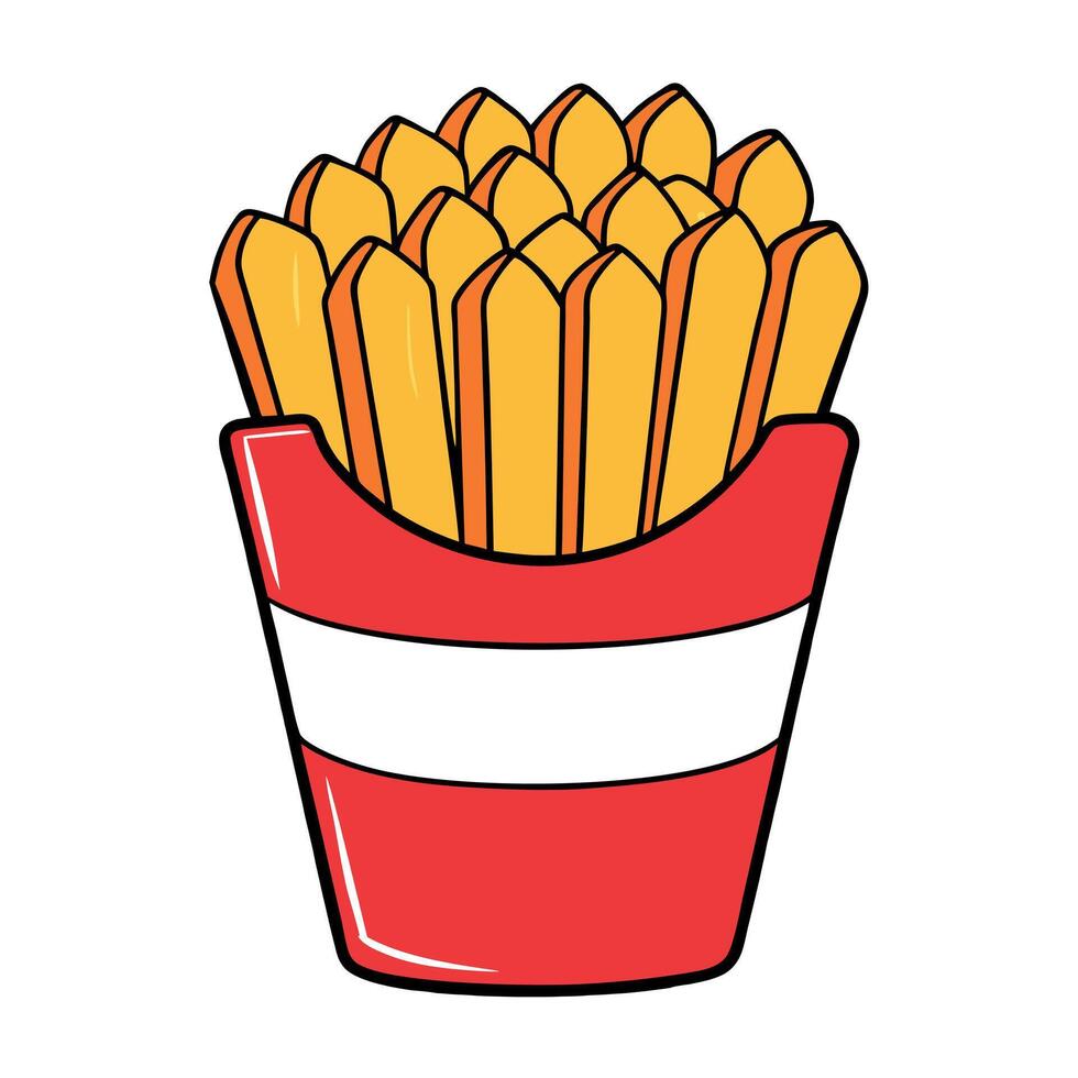 Delicious Loaded Fries Design Isolated on Transparent Background vector