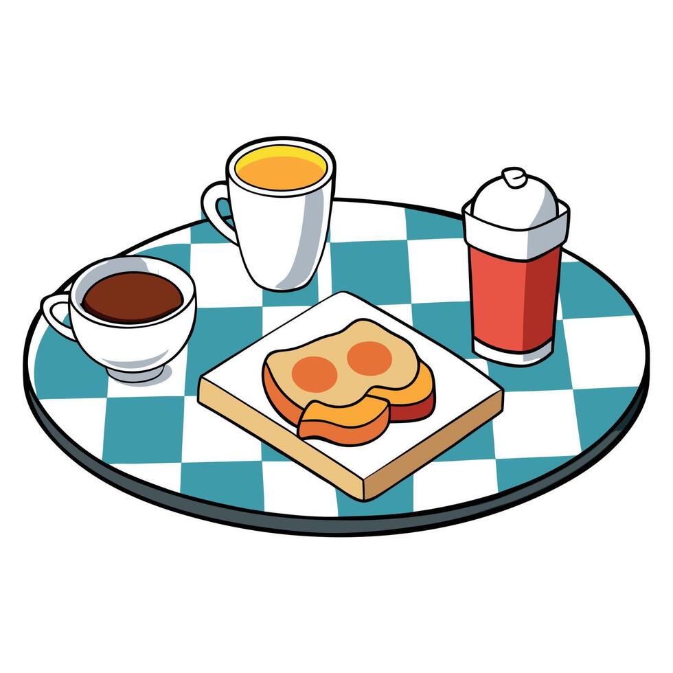 A breakfast isolated on white transparent background. File. Perfect for clipart vector