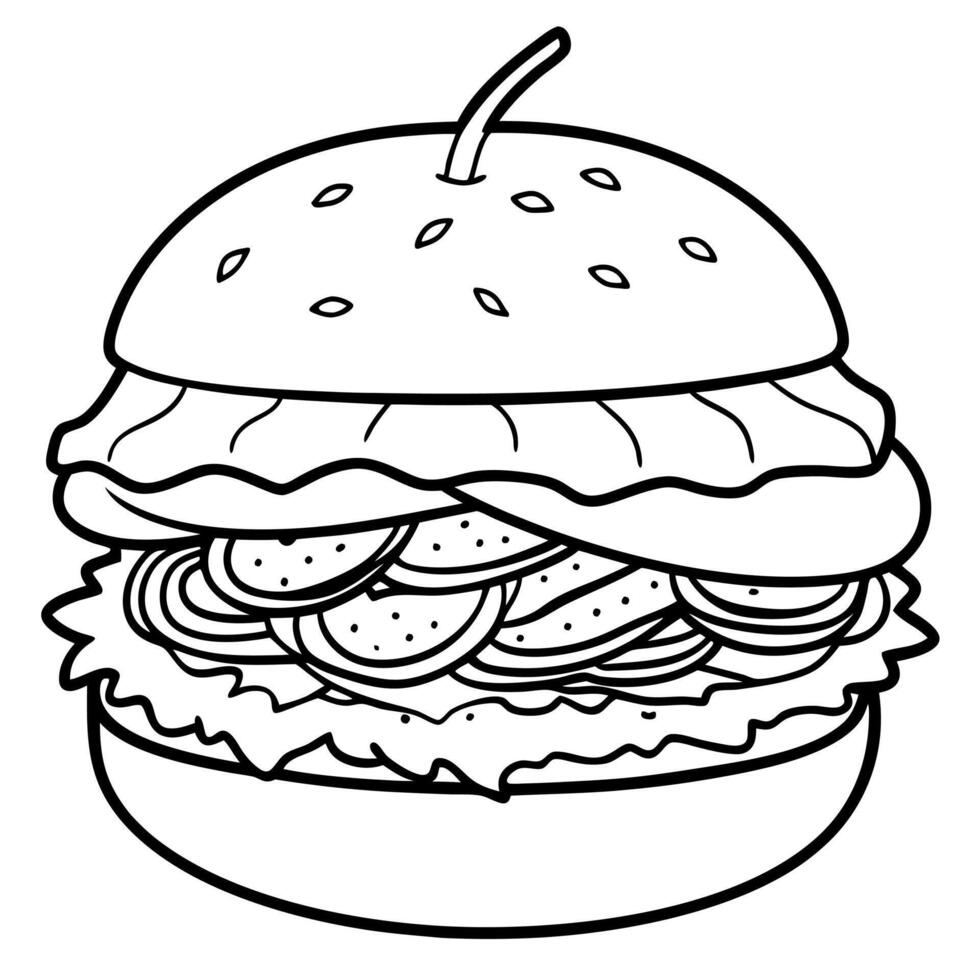 An image of a barbecue pork belly slider with pickled onions vector