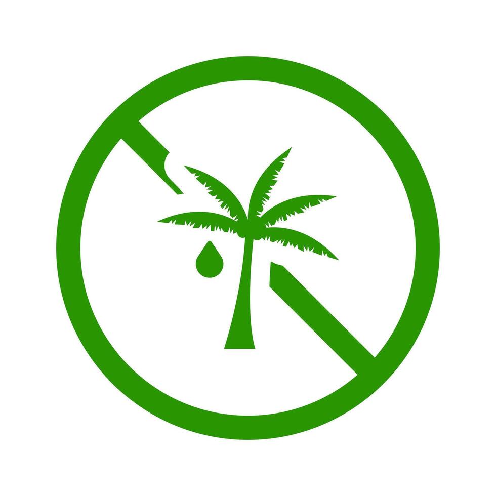 Palm oil free label. Low fat diet, tag, sticker, healthy lifestyle, atherosclerosis prevention, cholesterol plaques, trans fat, healthcare, indigestion, disorder, intestines, stomach, alternative vector