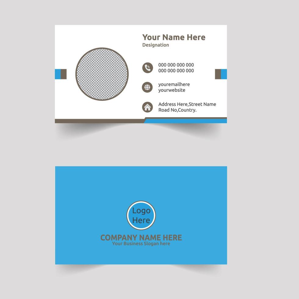 Business Card Design document template vector