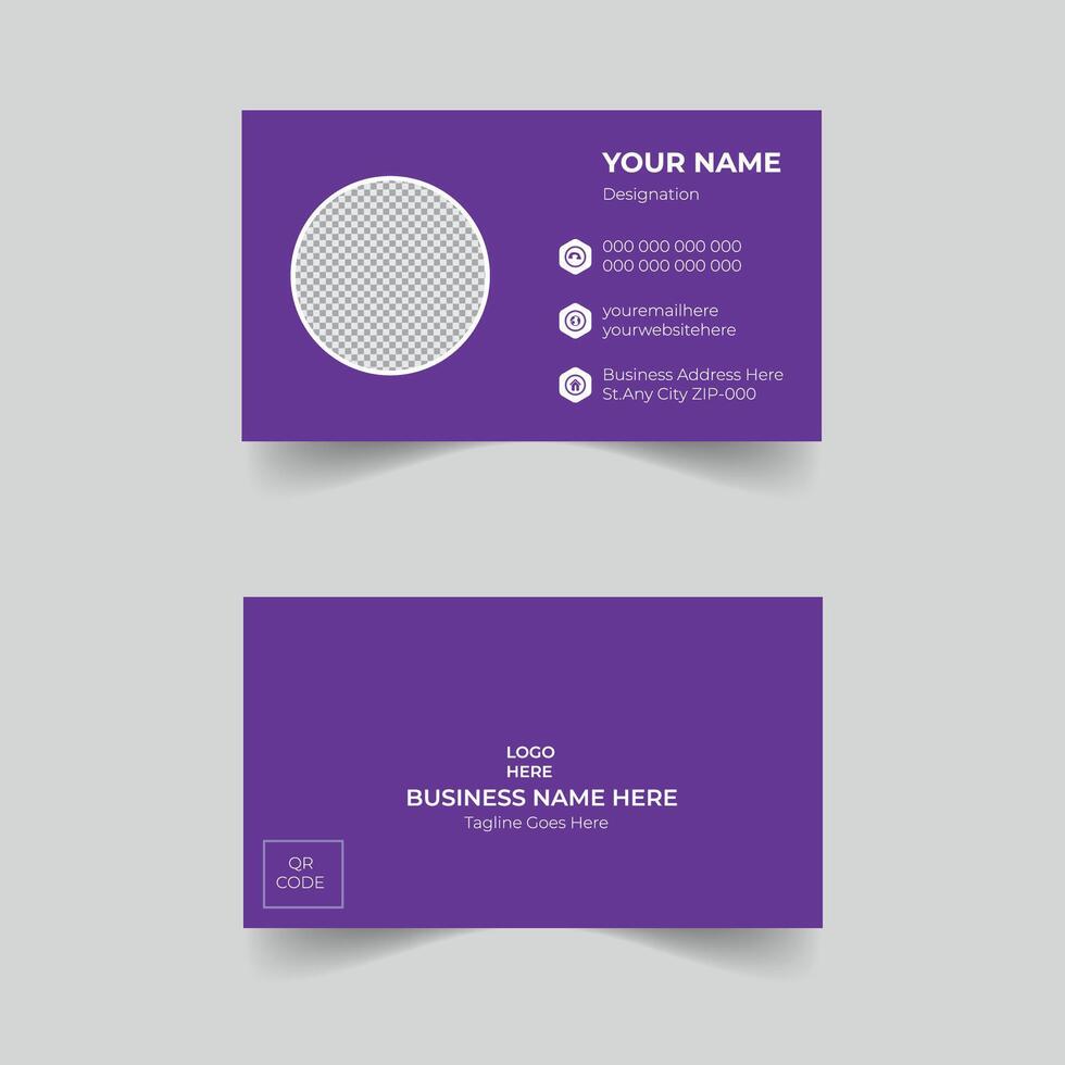 Business Card Design document Recent Creative Corporate Present Design Elegant Modern Luxury Fleshpots Personal visiting card company Clean Futuristic Double-sided Modern Professional Template vector