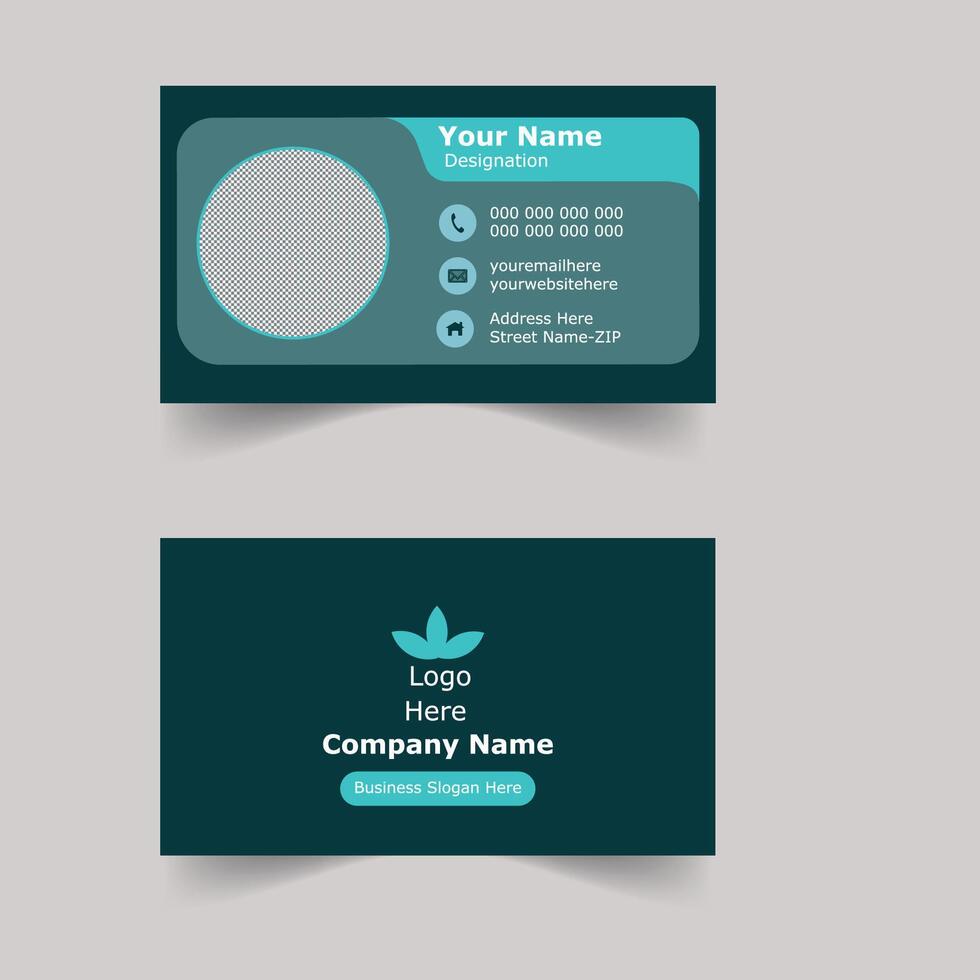 Business card Design minimal template concepts vector